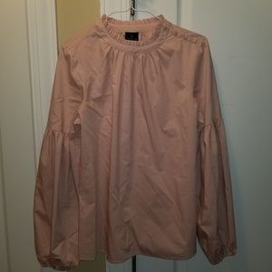 Worthington Blush Pink Bell Sleeve Blouse Medium
